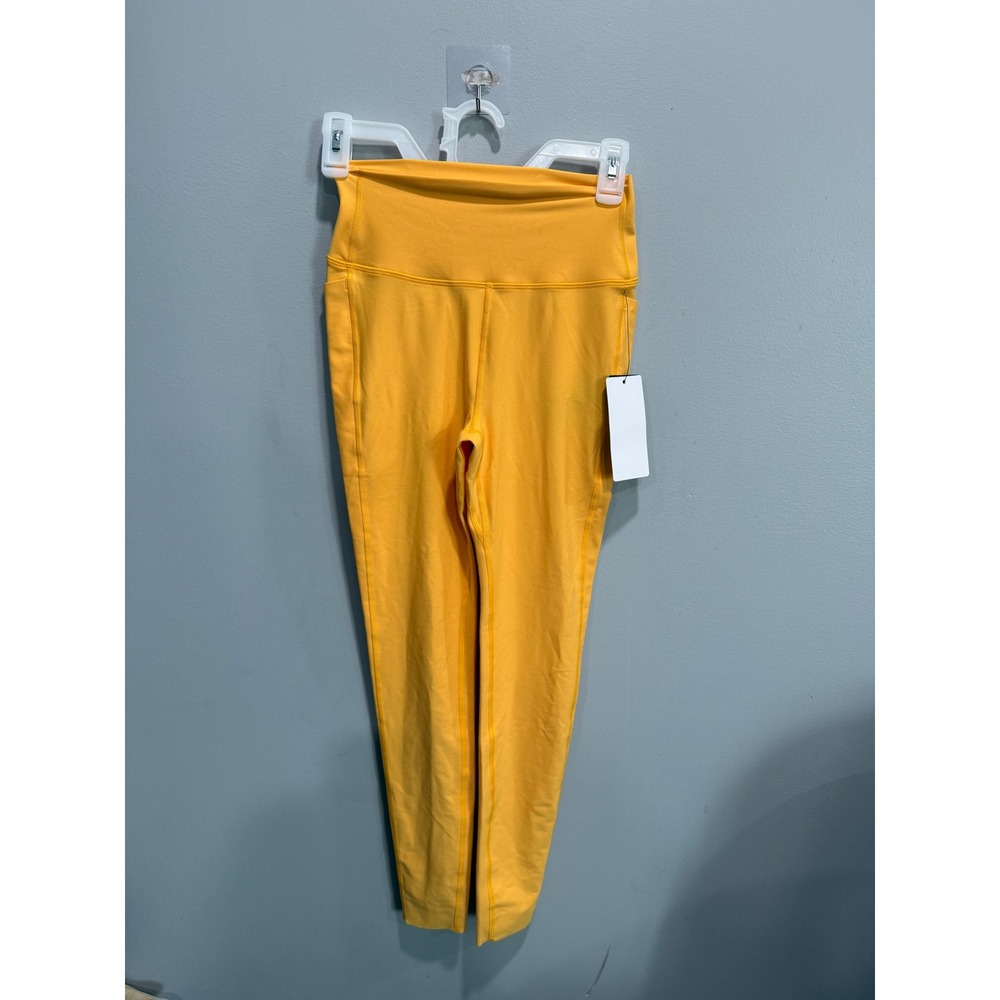 Peloton Cadent High Rise Pocket Legging 25 Yellow XS WB00844-751 Womens New